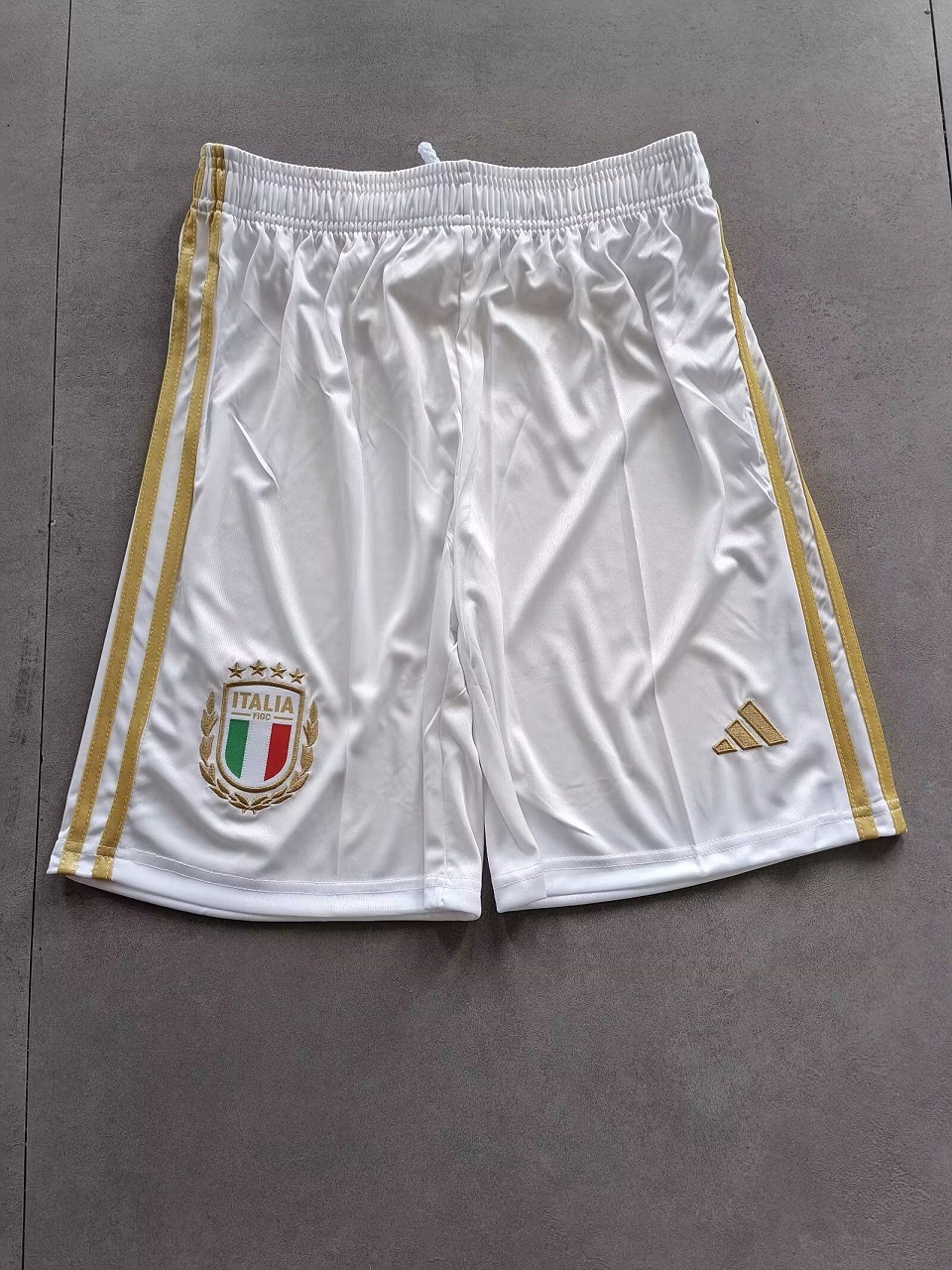 AAA Quality Italy 125th Anniversary White Soccer Shorts